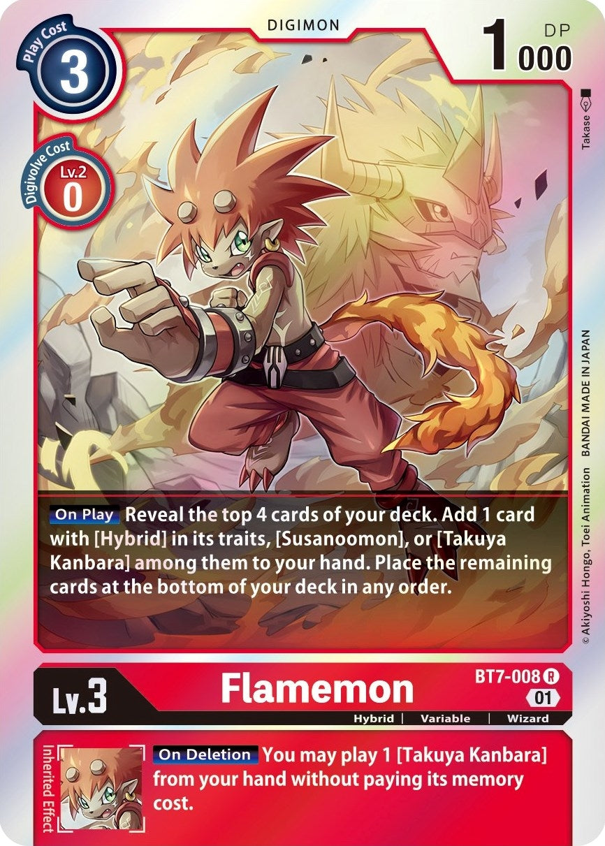 Flamemon (7008) [BT07] - Digimon Card Game Single