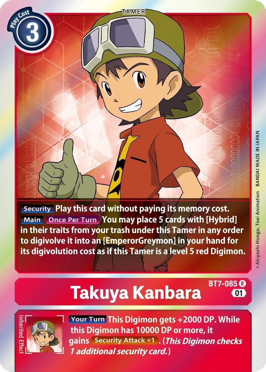 Takuya Kanbara (7085) [BT07] - Digimon Card Game Single