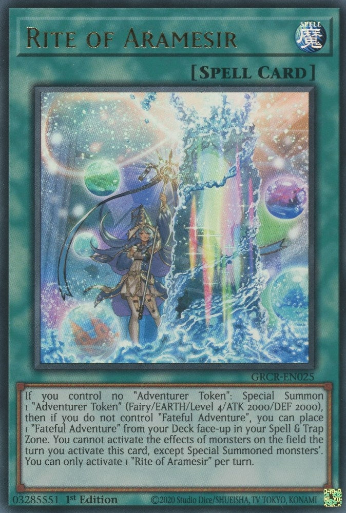 Rite of Aramesir (25) (GRCR) - YuGiOh Single