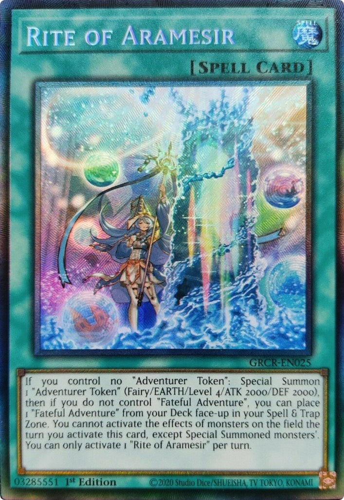 Rite of Aramesir (CR) (25) (GRCR) - YuGiOh Single