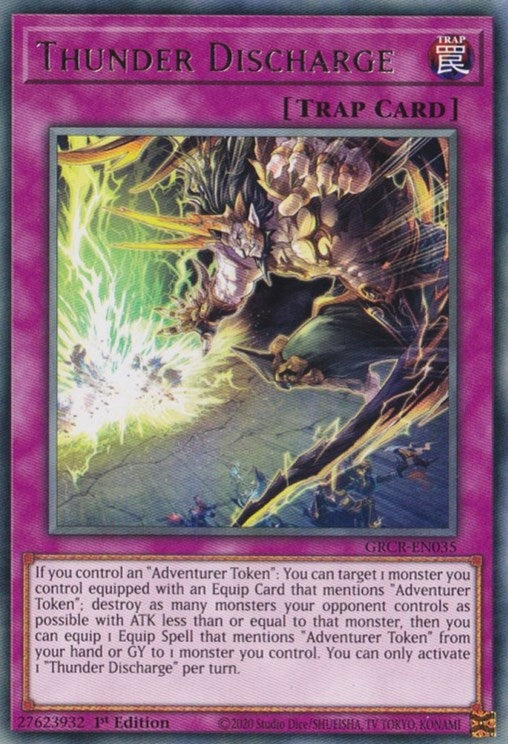 Thunder Discharge (35) (GRCR) - YuGiOh Single