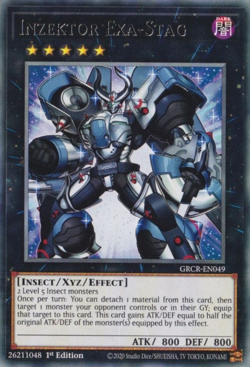 Inzektor Exa-Stag (49) (GRCR) - YuGiOh Single