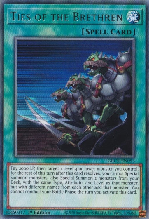 Ties of the Brethren (53) (GRCR) - YuGiOh Single
