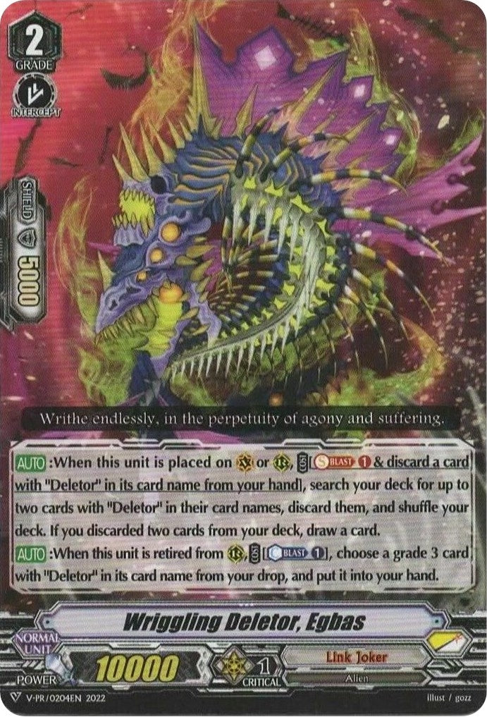 Wriggling Deletor Egbas (204) [VPR] - Cardfight Vanguard Single
