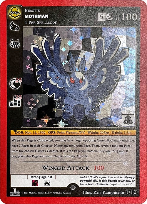 Mothman (Pin Club Cryptid Nation Mystery Collection) (1) (MISC) - MetaZoo Single