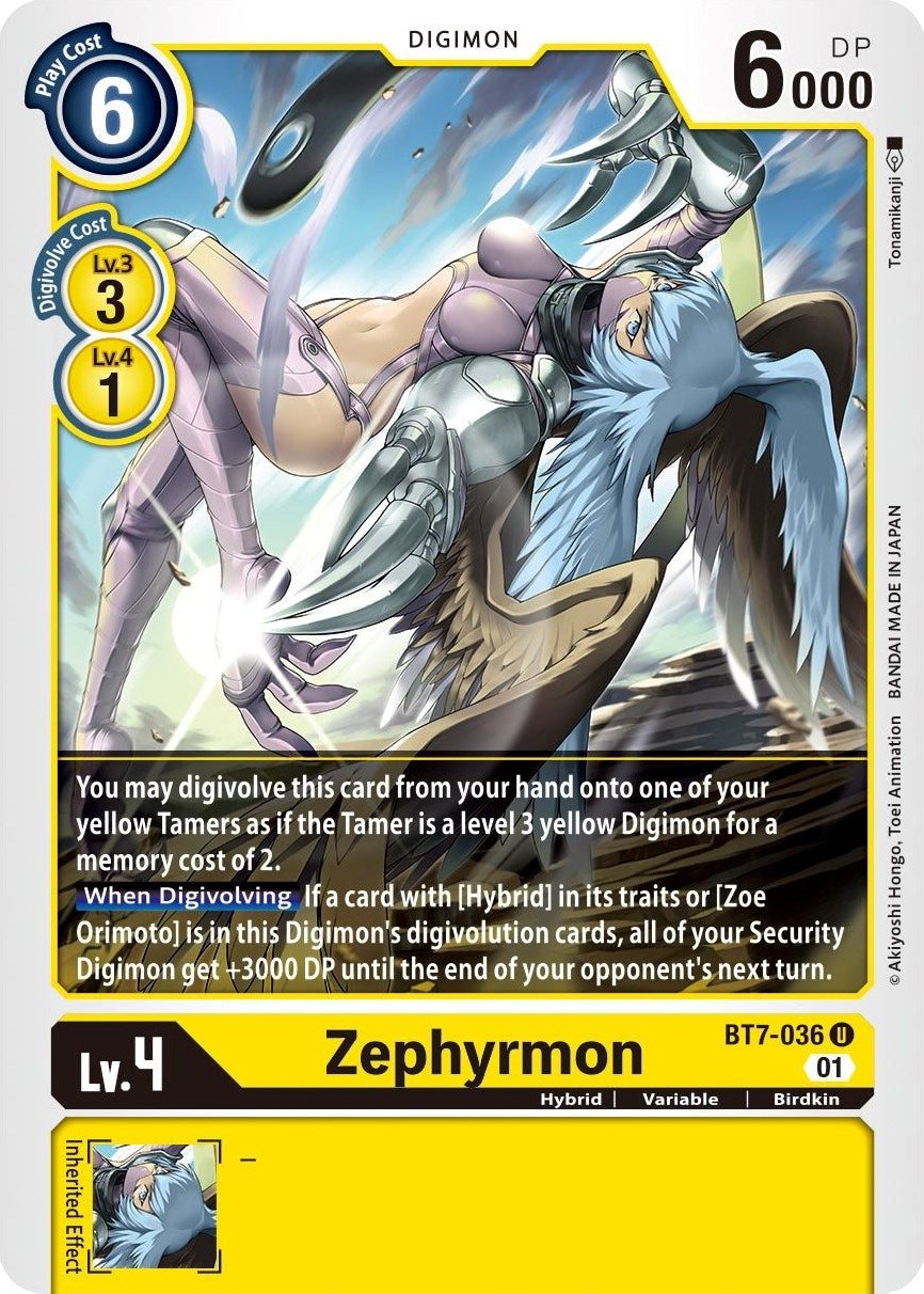 Zephyrmon (7036) [BT07] - Digimon Card Game Single