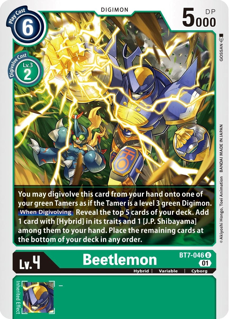 Beetlemon (7046) [BT07] - Digimon Card Game Single