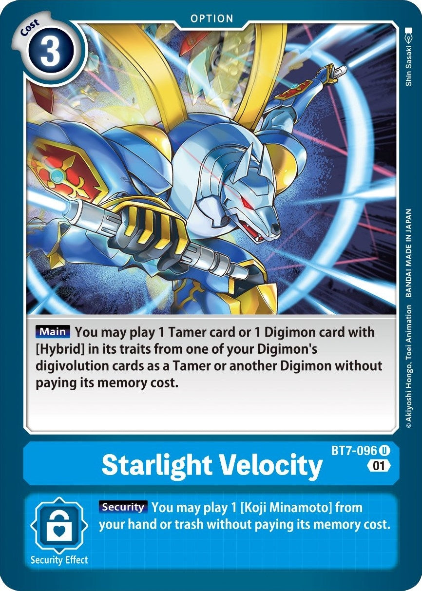 Starlight Velocity (7096) [BT07] - Digimon Card Game Single