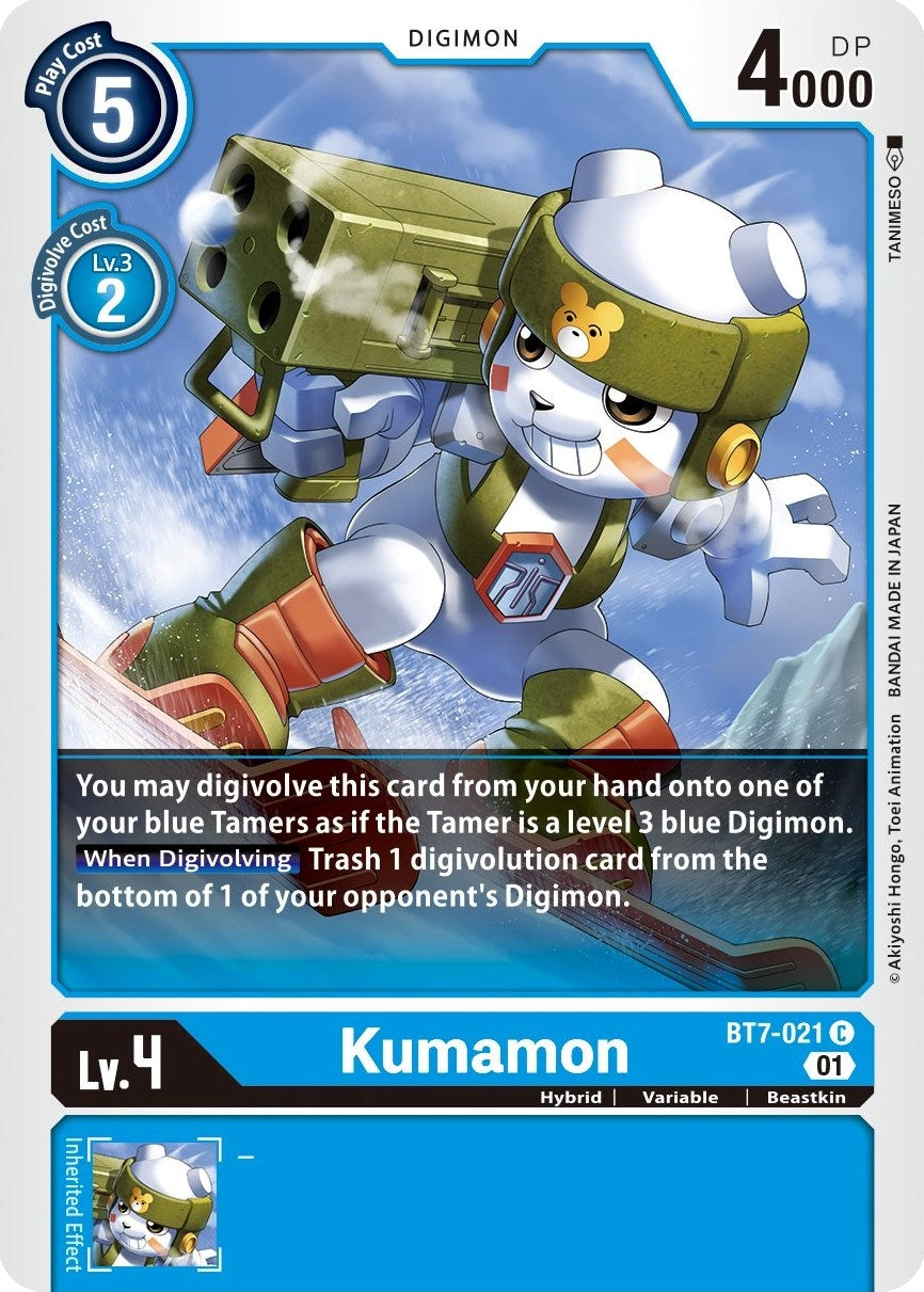 Kumamon (7021) [BT07] - Digimon Card Game Single