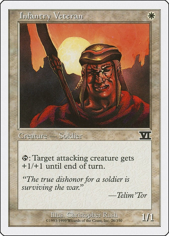 Infantry Veteran (26) [6ED] - MTG Single