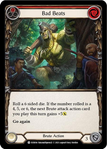 Bad Beats (Red) (14) [EVR] - Flesh and Blood TCG Single