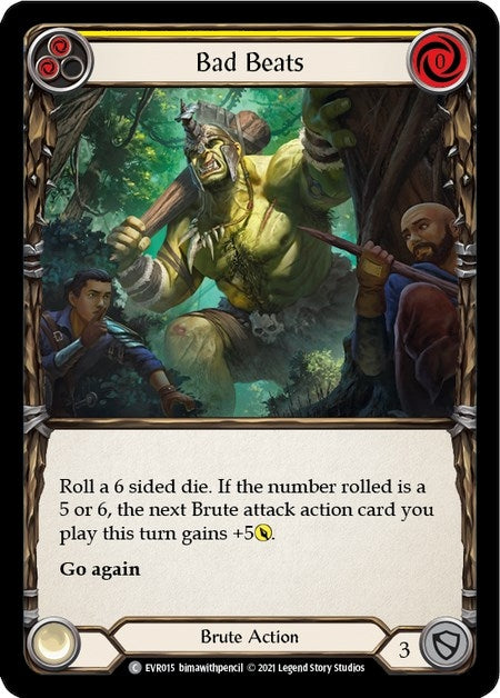 Bad Beats (Yellow) (15) [EVR] - Flesh and Blood TCG Single