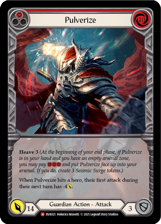 Pulverize (Extended Art) (21) [EVR] - Flesh and Blood TCG Single