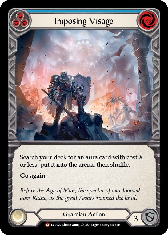 Imposing Visage (22) [EVR] - Flesh and Blood TCG Single