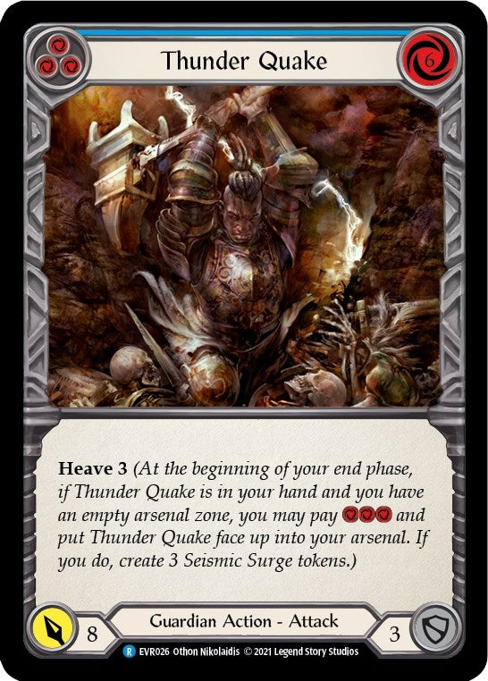 Thunder Quake (Blue) (26) [EVR] - Flesh and Blood TCG Single