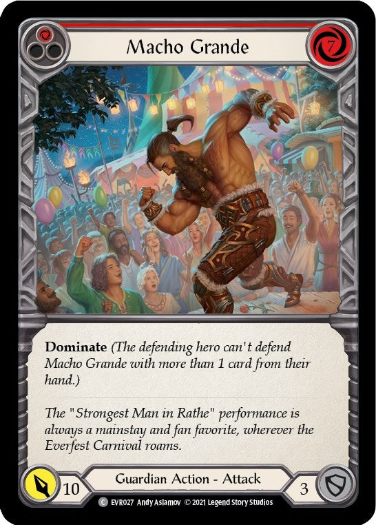 Image for Macho Grande (Red) (EVR027) - Flesh and Blood TCG