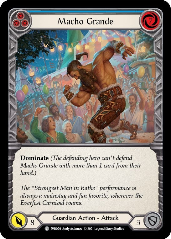 Macho Grande (Blue) (29) [EVR] - Flesh and Blood TCG Single