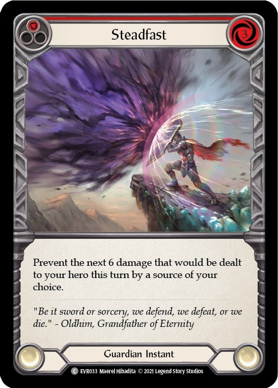 Steadfast (Red) (33) [EVR] - Flesh and Blood TCG Single