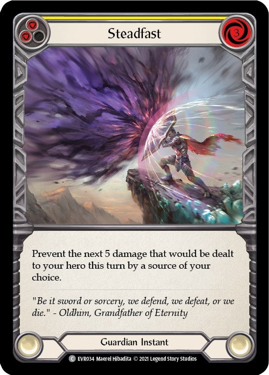 Steadfast (Yellow) (34) [EVR] - Flesh and Blood TCG Single