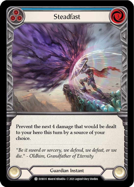 Steadfast (Blue) (35) [EVR] - Flesh and Blood TCG Single