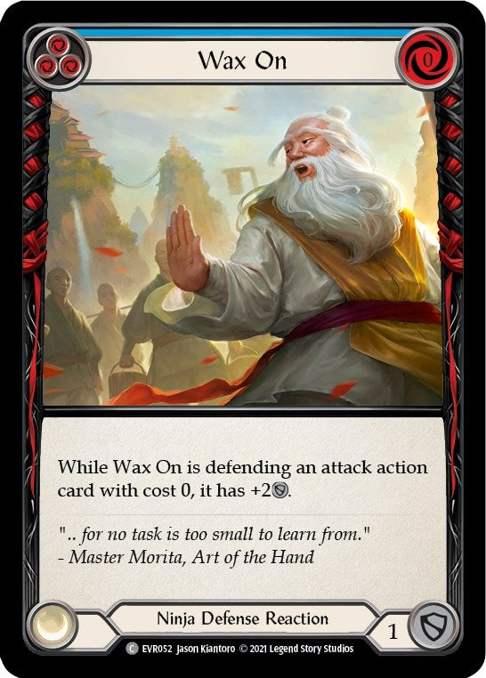 Wax On (Blue) (52) [EVR] - Flesh and Blood TCG Single
