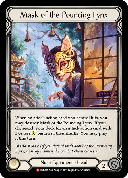 Mask of the Pouncing Lynx (37) [EVR] - Flesh and Blood TCG Single