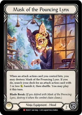 Mask of the Pouncing Lynx (37) [EVR] - Flesh and Blood TCG Single
