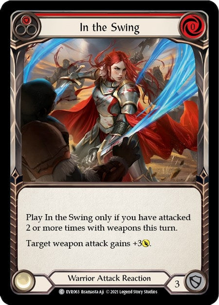 In the Swing (Red) (63) [EVR] - Flesh and Blood TCG Single