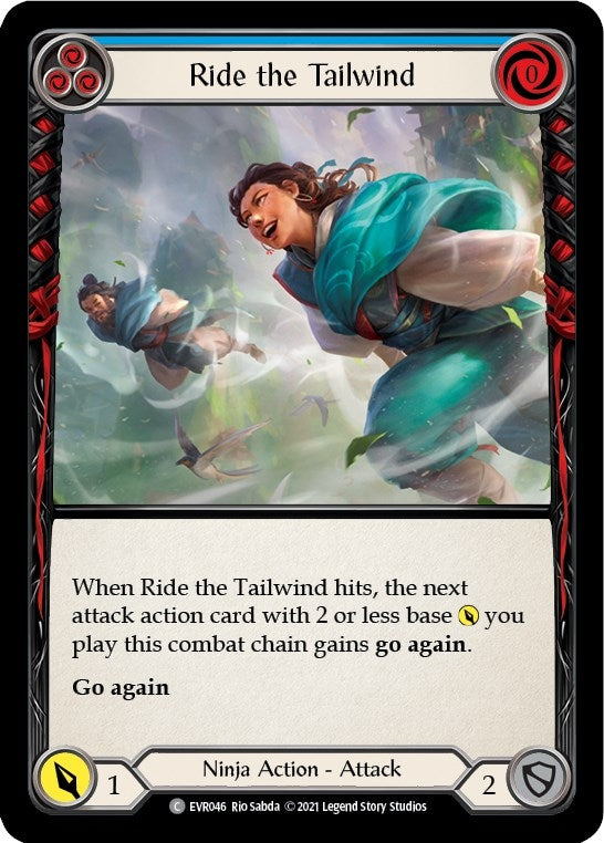 Ride the Tailwind (Blue) (46) [EVR] - Flesh and Blood TCG Single