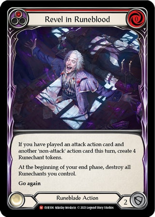 Revel in Runeblood (106) [EVR] - Flesh and Blood TCG Single