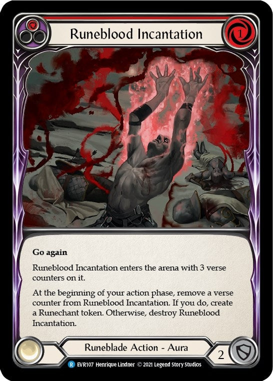Runeblood Incantation (Red) (107) [EVR] - Flesh and Blood TCG Single