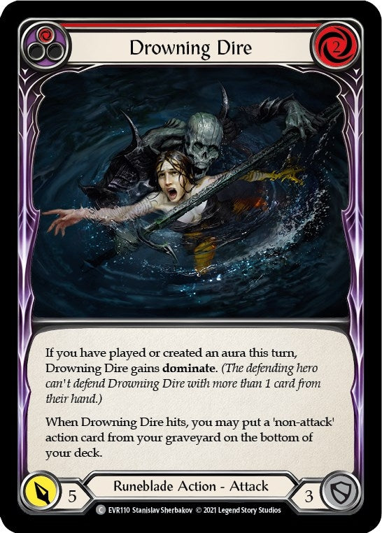 Drowning Dire (Red) (110) [EVR] - Flesh and Blood TCG Single