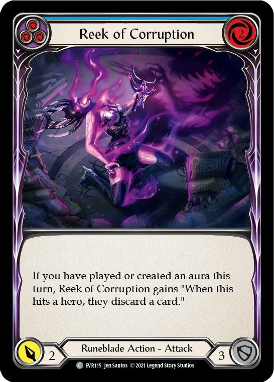 Reek of Corruption (Blue) (115) [EVR] - Flesh and Blood TCG Single