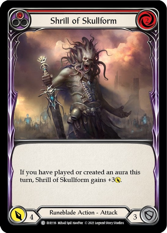 Shrill of Skullform (Red) (116) [EVR] - Flesh and Blood TCG Single