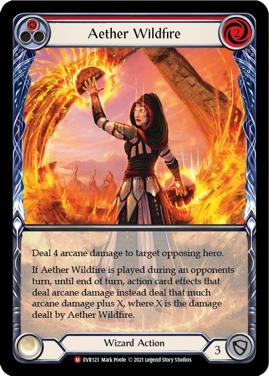 Aether Wildfire (Extended Art) (123) [EVR] - Flesh and Blood TCG Single