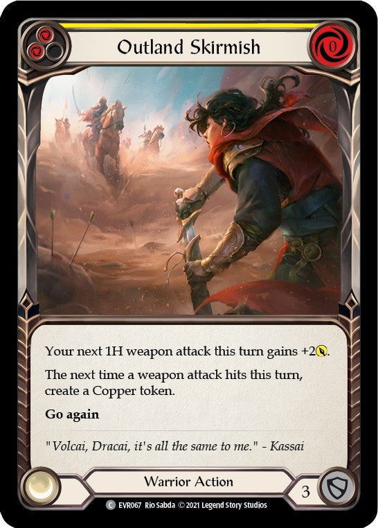 Outland Skirmish (Yellow) (67) [EVR] - Flesh and Blood TCG Single
