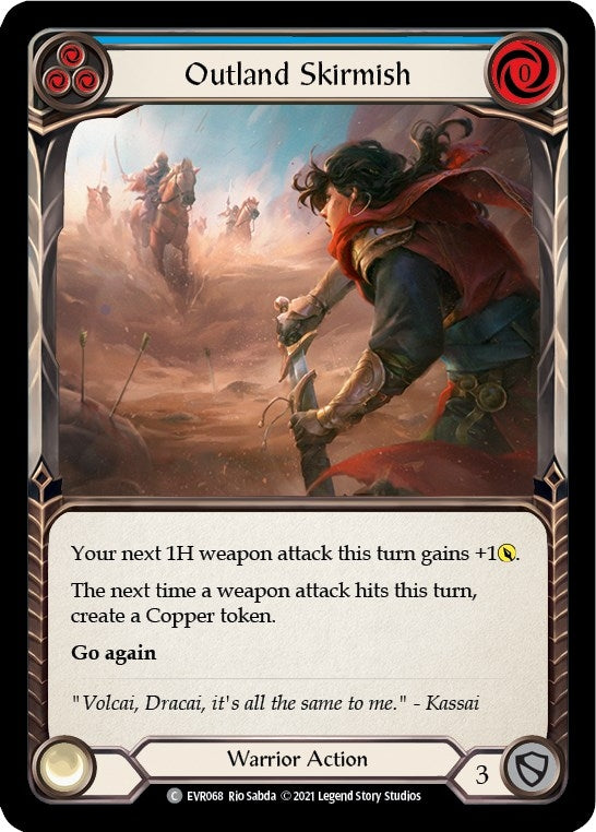 Outland Skirmish (Blue) (68) [EVR] - Flesh and Blood TCG Single
