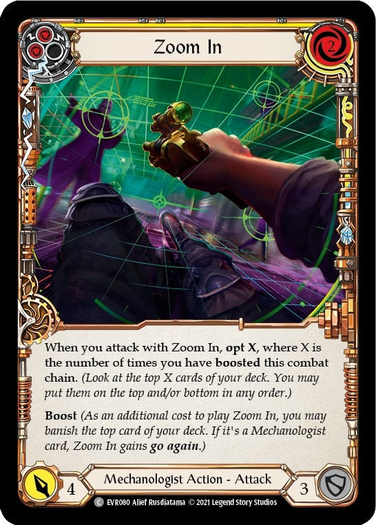 Image for Zoom In (Yellow) (EVR080) - Flesh and Blood TCG