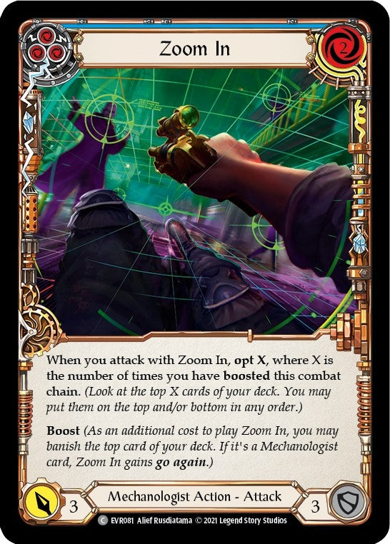 Zoom In (Blue) (81) [EVR] - Flesh and Blood TCG Single