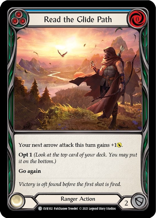 Read the Glide Path (Blue) (102) [EVR] - Flesh and Blood TCG Single
