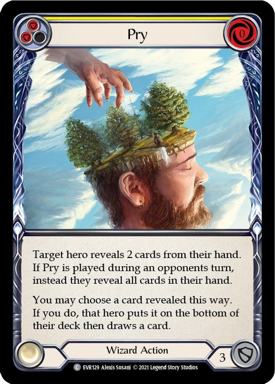 Pry (Yellow) (129) [EVR] - Flesh and Blood TCG Single
