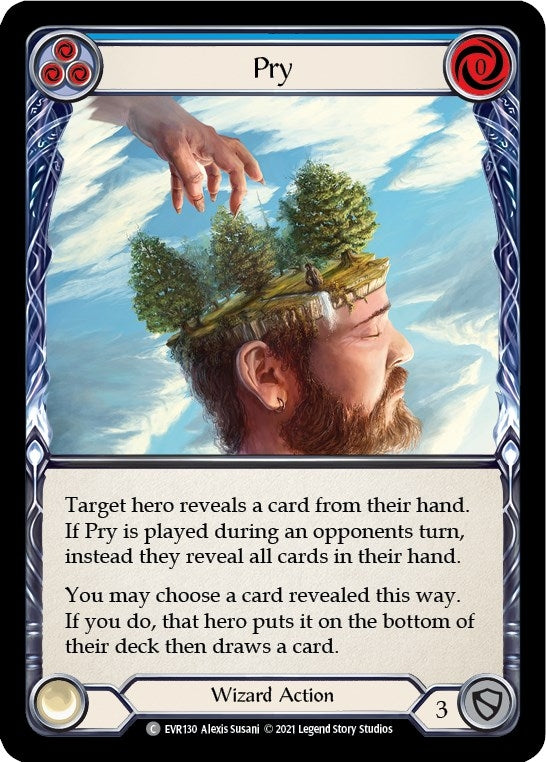 Pry (Blue) (130) [EVR] - Flesh and Blood TCG Single