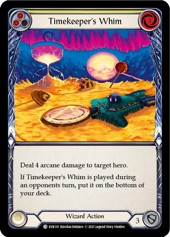 Image for Timekeeper's Whim (Yellow) (EVR135) - Flesh and Blood TCG