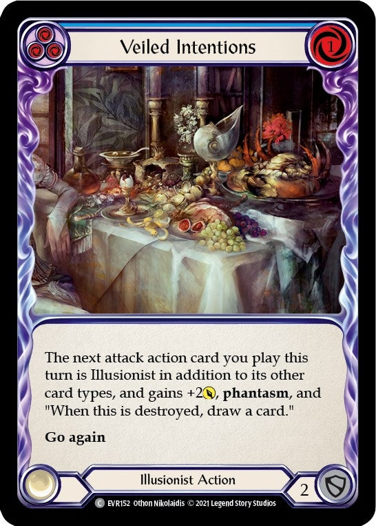 Veiled Intentions (Blue) (152) [EVR] - Flesh and Blood TCG Single
