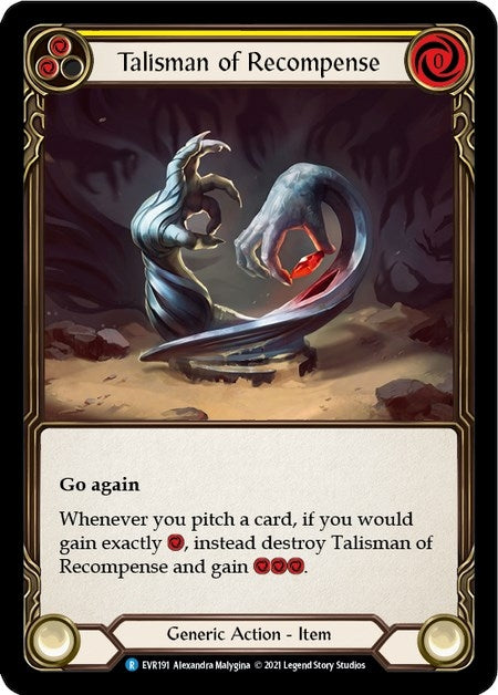 Talisman of Recompense (191) [EVR] - Flesh and Blood TCG Single