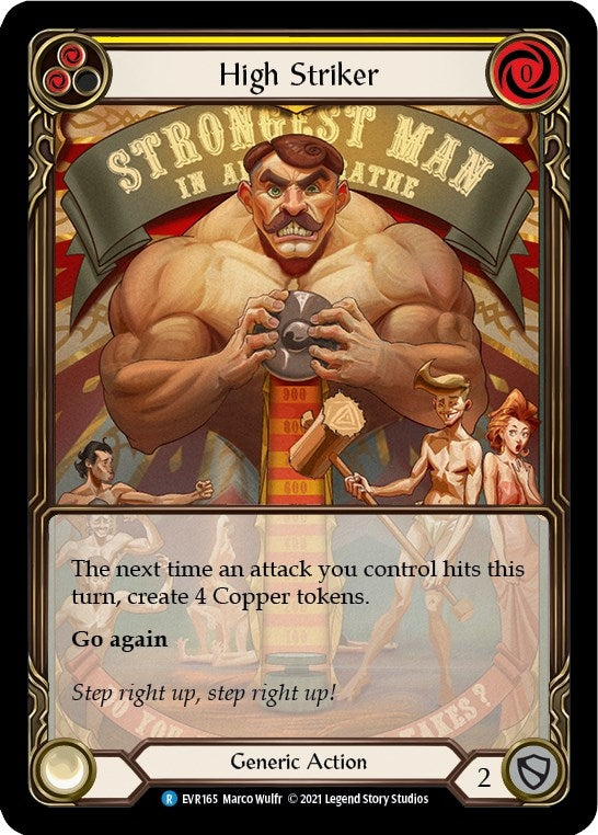 High Striker (Yellow) (Extended Art) (165) [EVR] - Flesh and Blood TCG Single