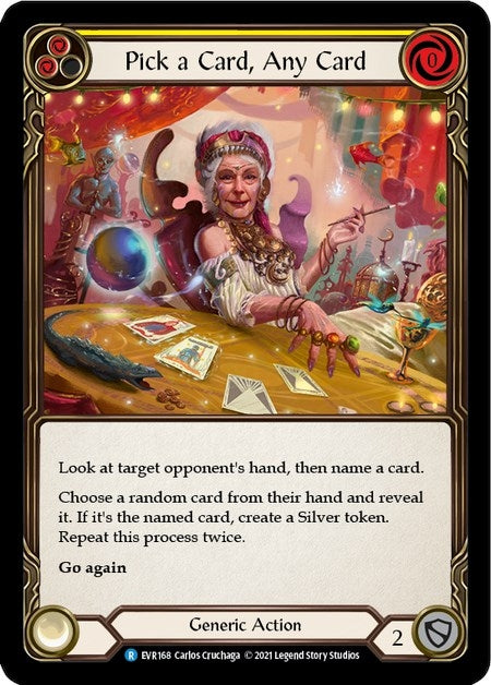 Pick a Card Any Card (Yellow) (168) [EVR] - Flesh and Blood TCG Single