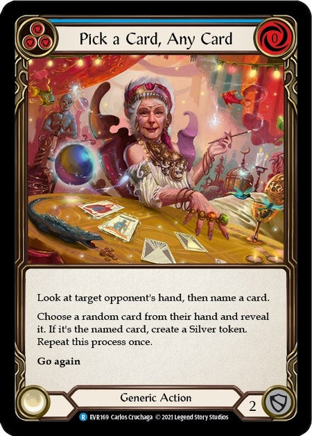 Pick a Card Any Card (Blue) (169) [EVR] - Flesh and Blood TCG Single