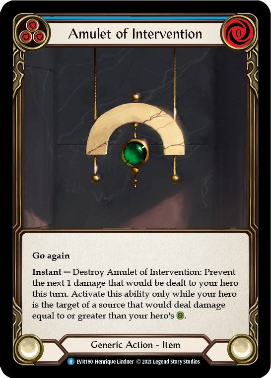 Amulet of Intervention (180) [EVR] - Flesh and Blood TCG Single