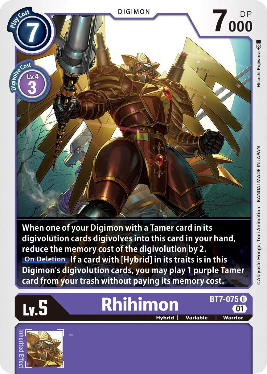 Rhihimon (7075) [BT07] - Digimon Card Game Single
